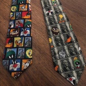 Two (2) Looney Tunes Ties